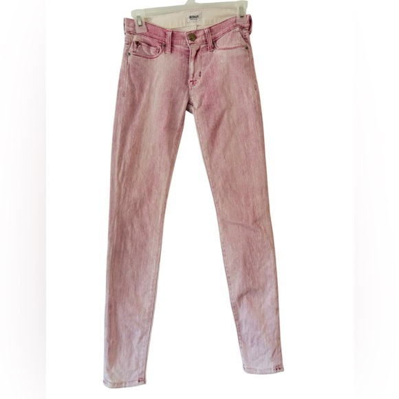 Hudson Jeans Denim - Hudson Jeans Baby Pink Krista Super Skinny Stretch Denim Pants